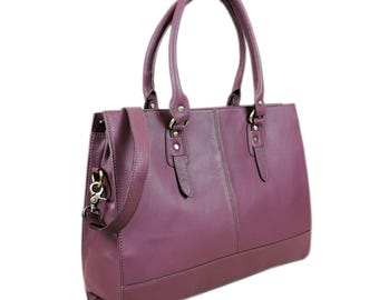 Leather Laptop Bag for Women, Personalized Leather Tote Bags, Shoulder Bag Women, Handmade Leather Laptop Bags, Small Leather Shoulder Bag