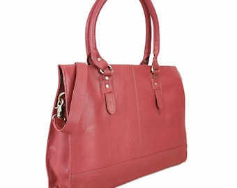 Womens Work Tote with Laptop Sleeve, Custom Laptop Suitcase Bags, Womens Leather Tote Bags for Work, Stylish Business Crossbody bags, Bags