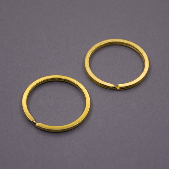 BULK 100 pcs Gold Large 30mm Split Key Ring Strong Key Chain Etsy