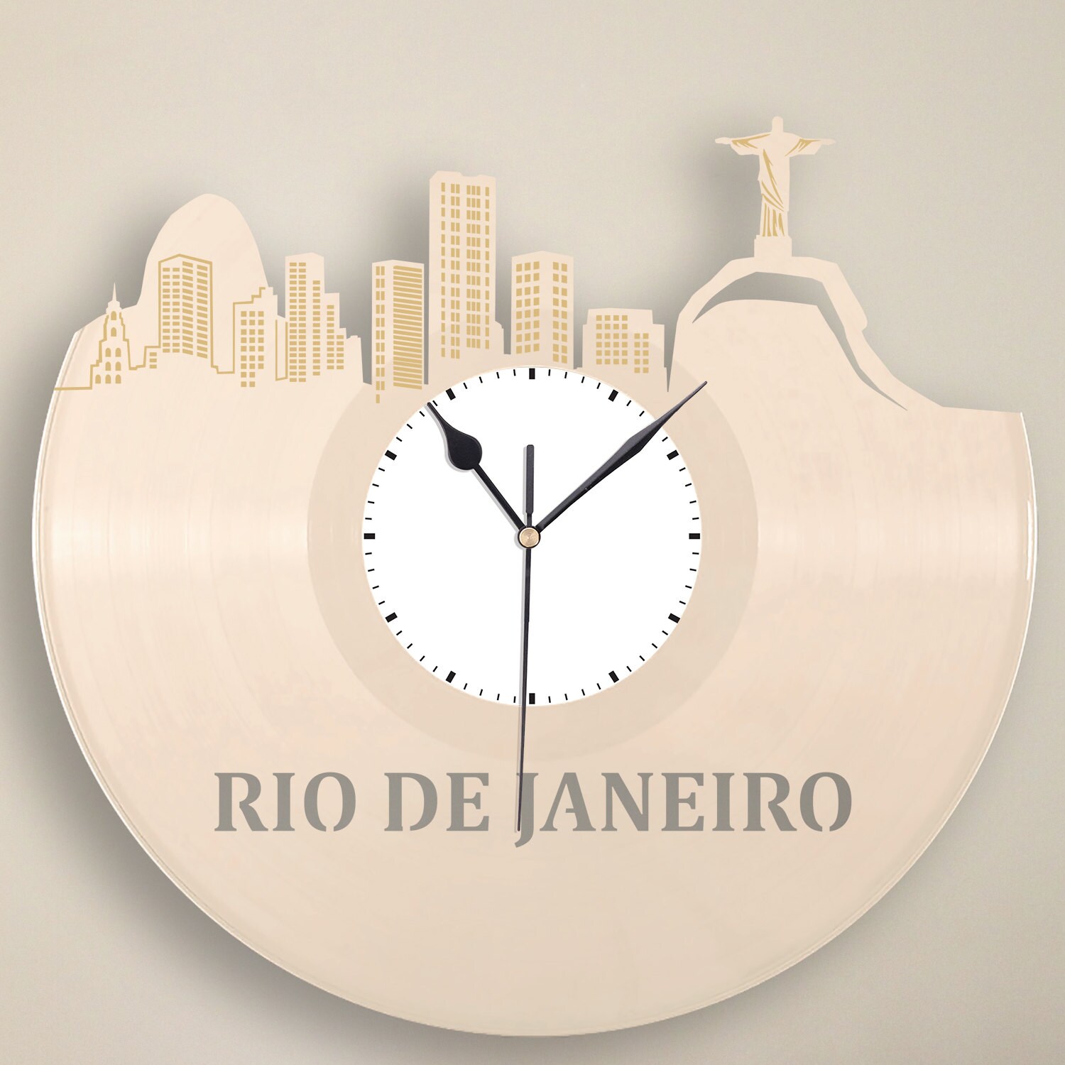 Brazil Clock Brazilian Gift Rio De Janeiro Art Rio Skyline Etsy