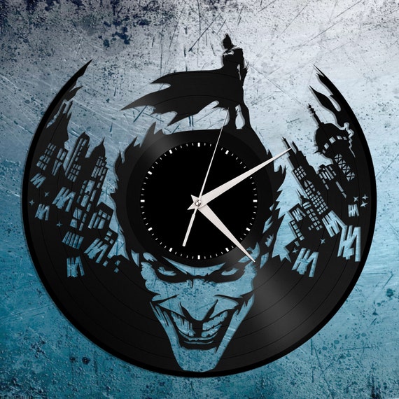 Batman Vinyl Clock Joker Suicide Squad Clock Batman Gift Kids Etsy