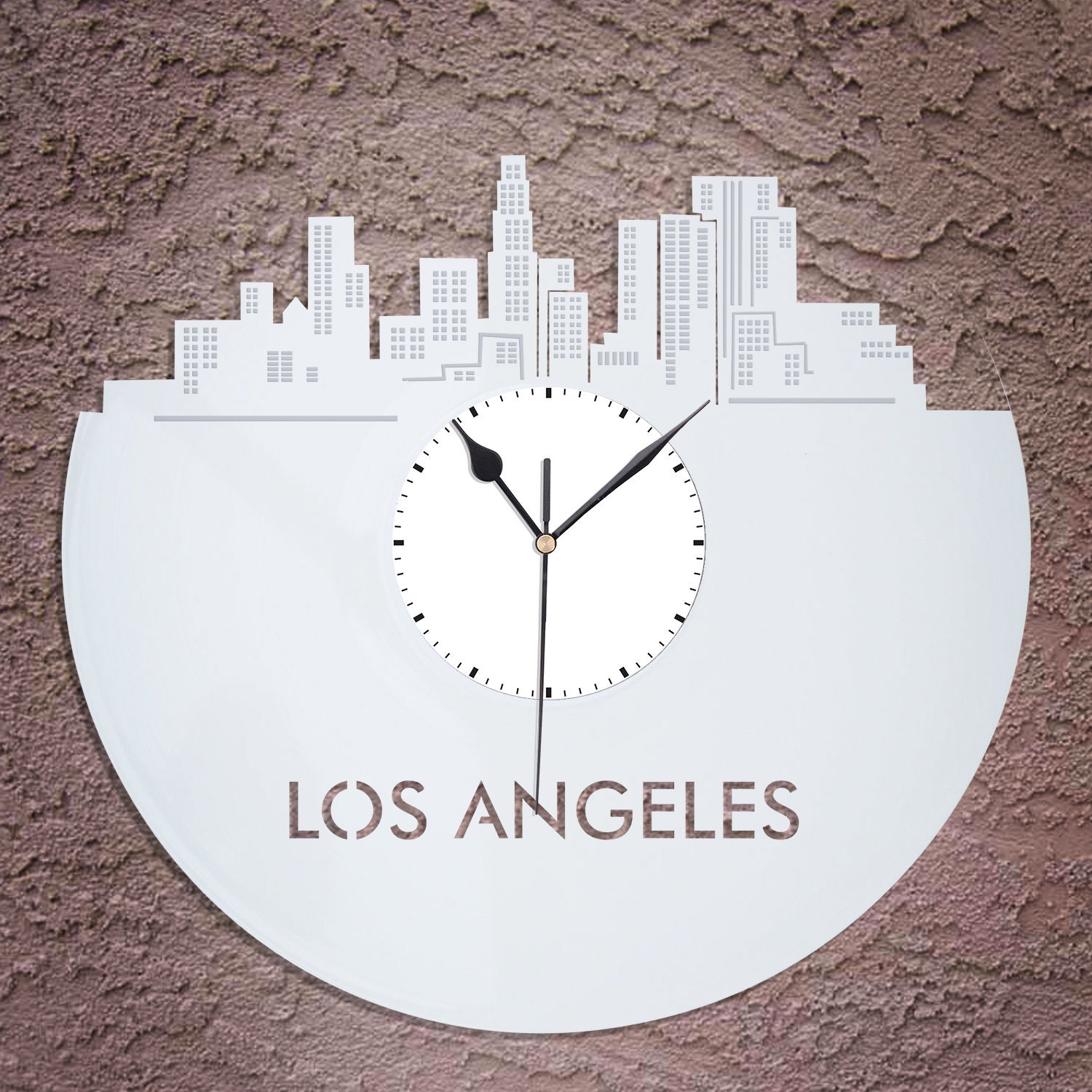 Los Angeles Wall Clock LA Clock California Cityscape Etsy
