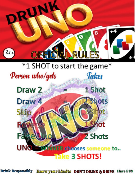 drunk uno rules