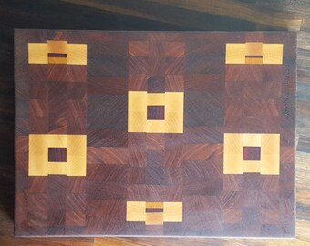 Pocket Squares. End-grain cutting board, cheese board, charcuterie board. Free priority shipping!