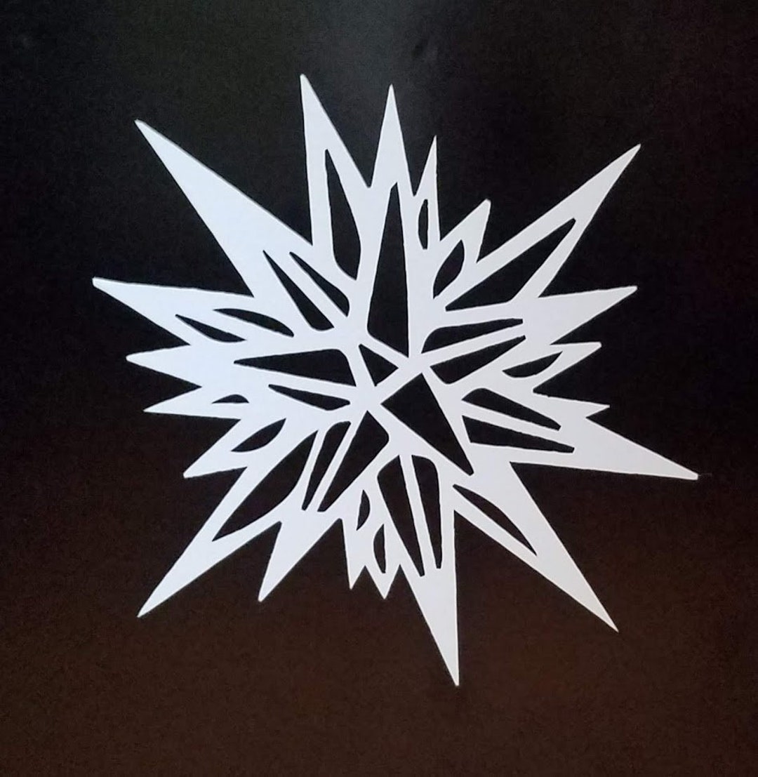Moravian Star Permanent Vinyl Decal 4 - Etsy