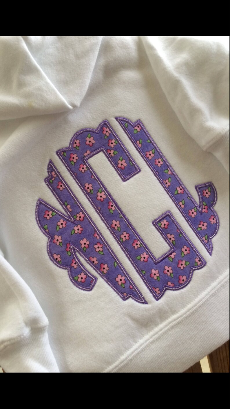 Monogrammed Personalized Children's Hoodie Boys Etsy