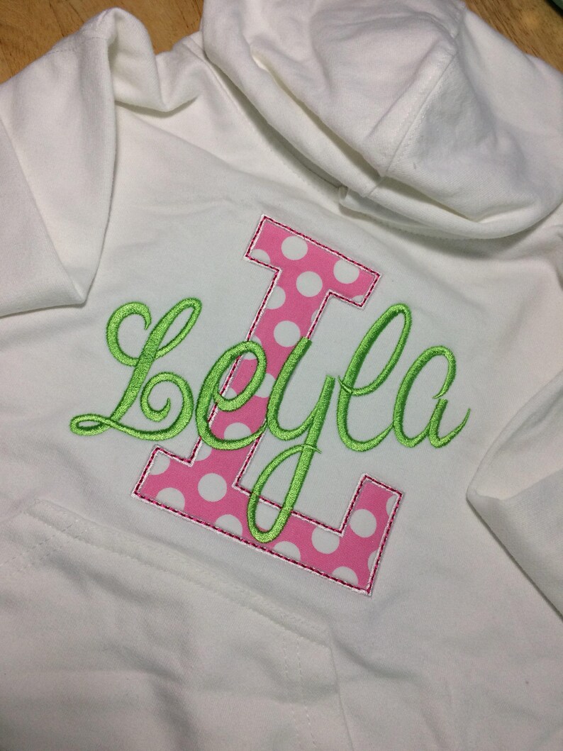 Monogrammed Personalized Children's Hoodie Boys Etsy