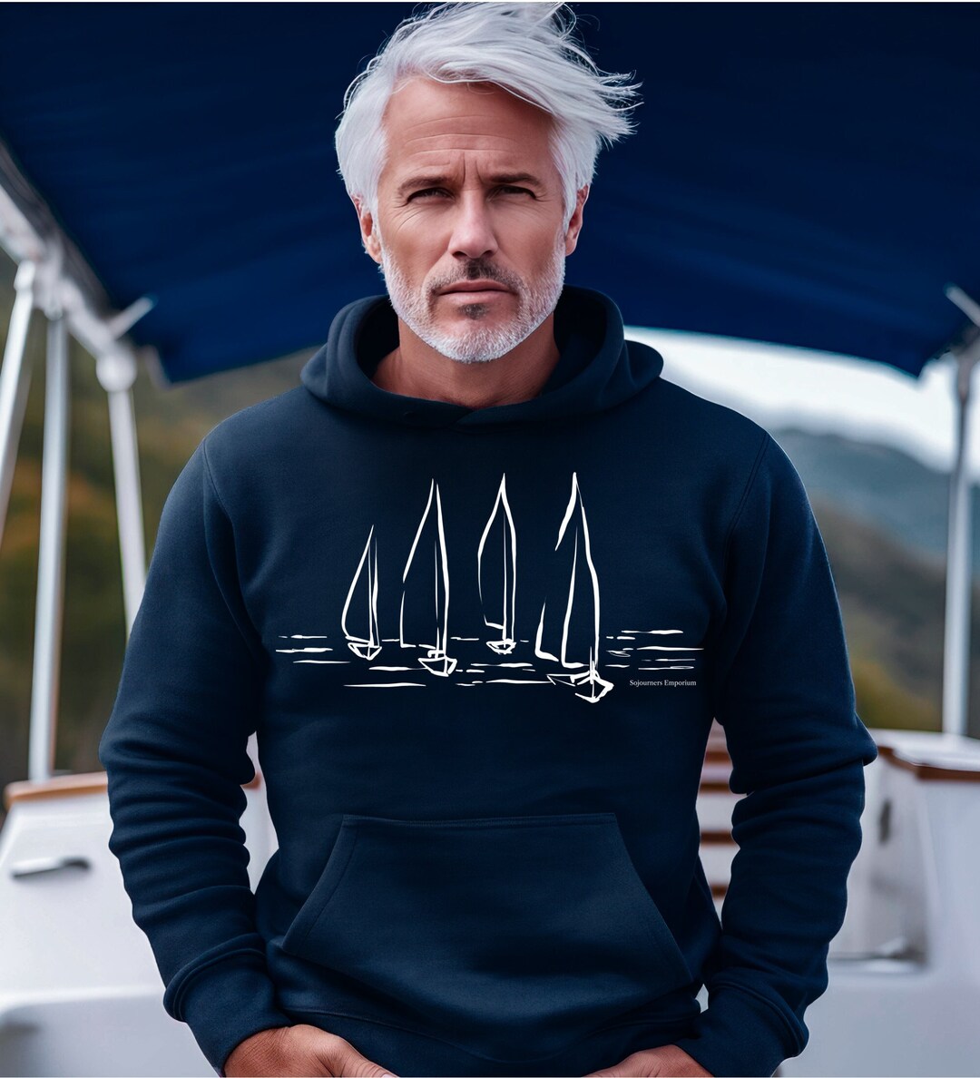 Sailboats on Open Water, Heavy Blend™ Hooded Sweatshirt, Nautical Theme ...