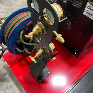 Dual gauge stand, Welding, gauge holder, oxygen, acetylene, rack, welding supply, cutting torch ,torch
