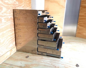 Heavy-Duty All-Aluminum Tool Box – Drawer Storage System for Service Trucks & Trailers, locking slides customizable