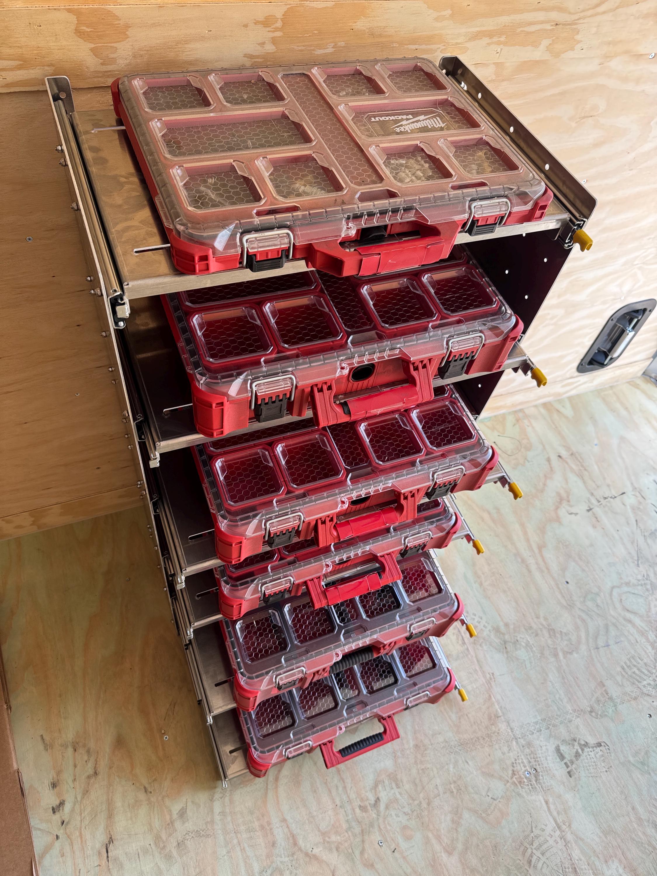 THE SLIDER – Locking Tool Drawer Rack, Compatible With Milwaukee ...