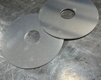 aluminum Washers, Rings, 5052, Pick Diameter, Thickness, spacer, Raw.