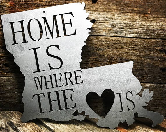Home Is Where The Heart Is La Boot Louisiana Boot Home Etsy