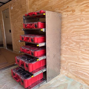 THE SLIDER – Locking Tool Drawer Rack, Compatible with Milwaukee® PACKOUT™