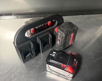 3d printed Carry Caddy for Milwaukee m18 batteries