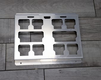 Heavy Duty Wall Mount Holder Compatible with Milwaukee Packout | 1/8" Laser Cut Aluminum Organizer | Single Full Size Unit