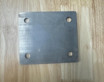 4 PC  base plate, floor mount, wall mount, fixture, a36, steel, carbon steel 4 pc