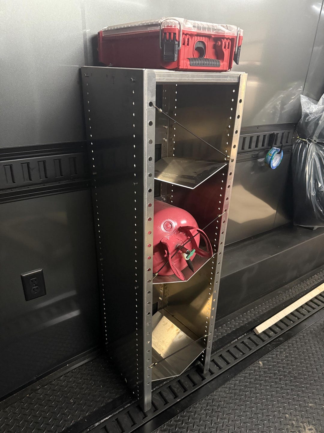 Refrigerant Bottle Storage Rack for Work Van or Truck | HVAC ...