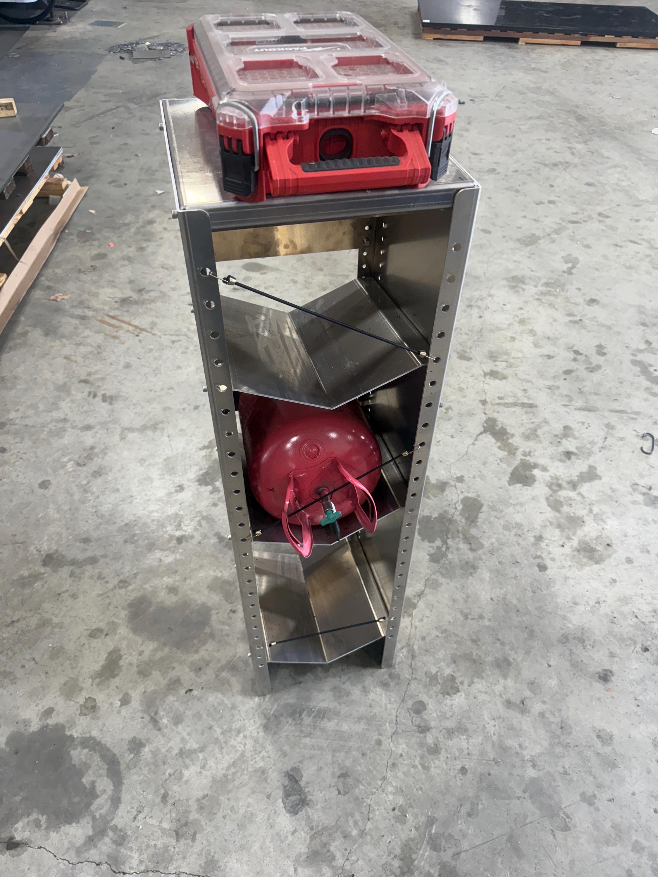 Refrigerant Bottle Storage Rack for Work Van or Truck | HVAC ...