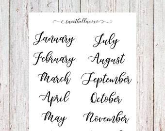 FOIL Monthly Journaling Planner Stickers