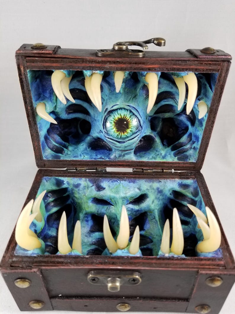 Cofre de dados de imitación personalizado para mazmorras y dragones, juego de rol de mesa Magic: The Gathering imagen 17