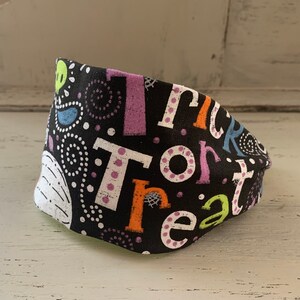Halloween Headband Kids Headband Womens Headband Girls Headband Fabric Headband Wide Headband Fall Accessory October Headband Trick or Treat