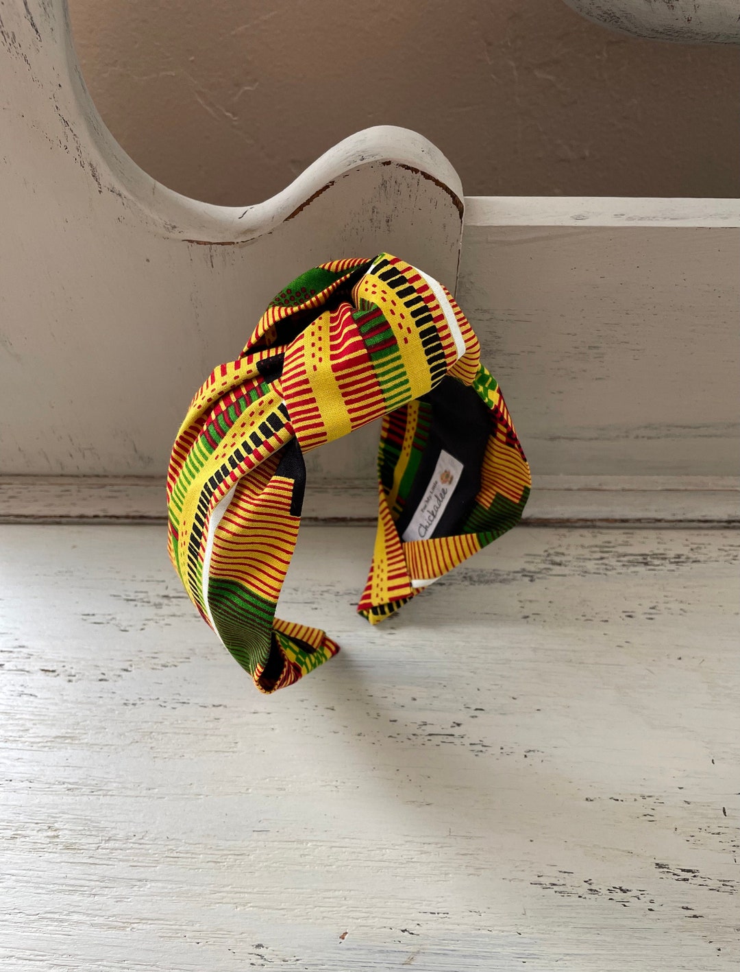 Kente Headband Knotted Headband African Print Cloth Etsy
