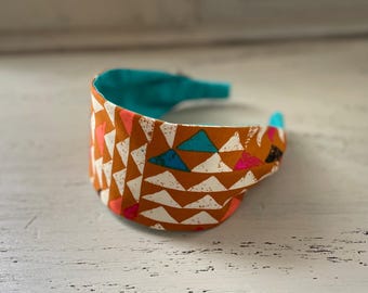 Geometric Cotton Headband: Women's Fabric Hairband