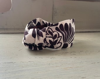 Knotted Headband: Women's 100% Cotton Wide Headband