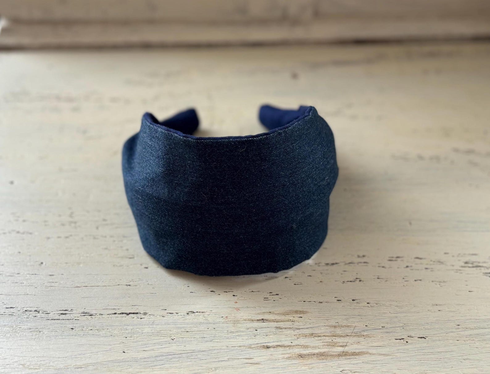 Dark Denim Headband for Women Classic Blue Jean Hair Accessory - Etsy