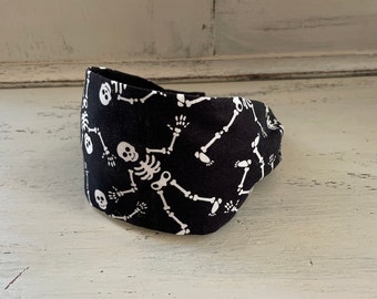 Skeleton Headband, Bones Hairband, Halloween Costume, Spooky Headband, Fall Accessory, Black Headband, Spooky Headband