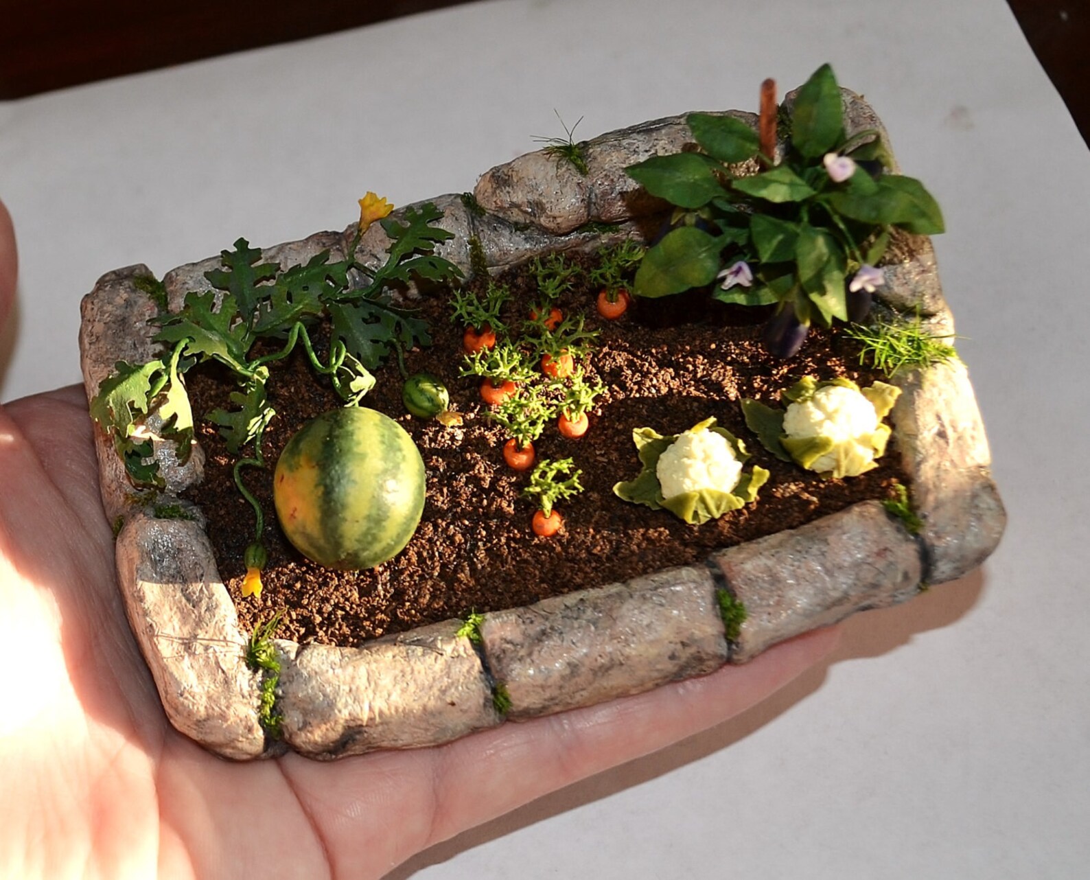 Miniatur-Garten Puppenhaus Garten Miniatur-Gemüse zu | Etsy