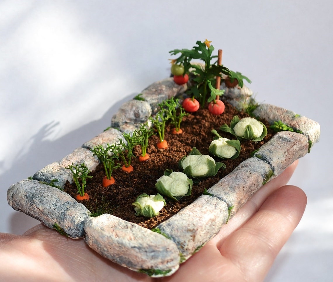 Miniature Garden Dollhouse garden Miniature Vegetable to Etsy