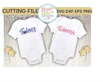 twin SVG, DXF, EPS cut file twinning svg twin cut file twins cut file baby cut file baby svg twinning cut file twin designs twincess svg
