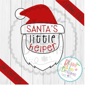 Weihnachts SVG, DXF, EPS Weihnachten geschnitten Datei Santa Svg Baby Svg niedlich Svg Baby mein Santa Schnitt Datei Weihnachten kommerzielle Datei Santas kleiner Helfer