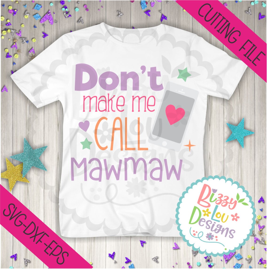Mawmaw SVG DXF EPS Grandma Cut File Mawmaw Svg Baby Svg Cute - Etsy