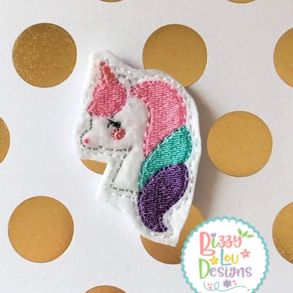 Unicorn feltie design unicron feltie unicorn Embroidery  ITH designith unicorn feltie design embroidery oversized unicorn feltie oversized