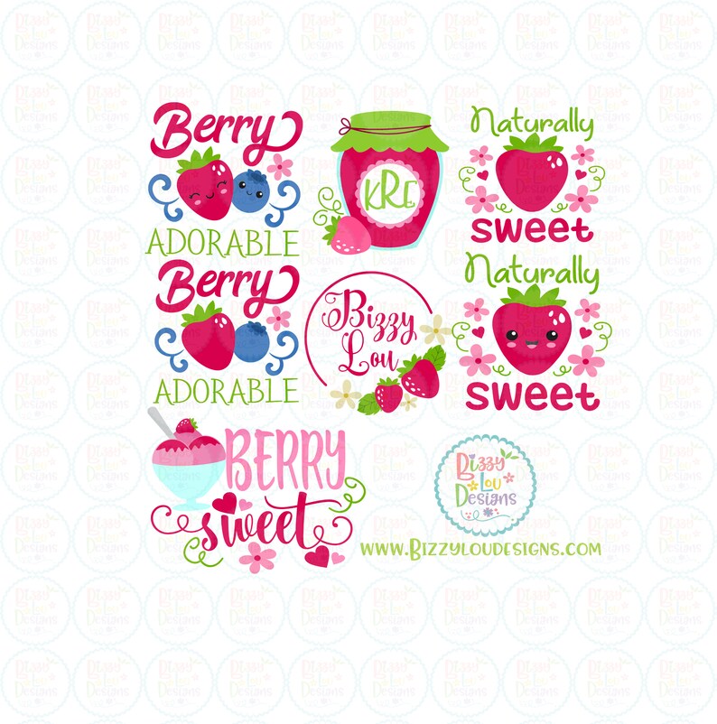 Download Berry bundle SVG DXF EPS berry cut file berry adorable svg ...