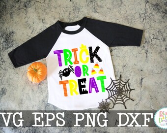 trick or treat SVG, DXF, EPS cut file halloween svg halloween dxf  cute svg fun svg halloween cut file fall cut file hallowen svg