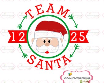 Christmas SVG, DXF, EPS christmas cut file santa svg baby svg cute svg baby svg my team santa cut file christmas cut file santa svg