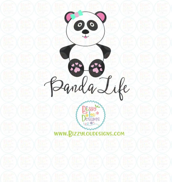 Download Baby Panda Svg Dxf Instant Download Eps Cute Little Panda With Ribbon Svg Cut File Vinyl Cut File Panda Vector File Craft Supplies Tools Visual Arts