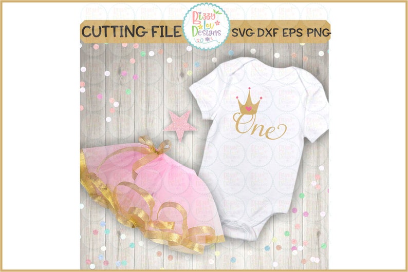 Download First birthday SVG DXF EPS cut file one cut file one svg | Etsy