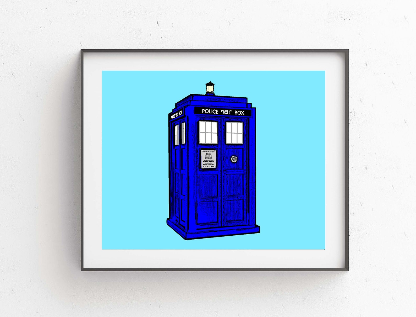 Doctor Who Tardis Pop Art // Tardis Art Print // Doctor Who - Etsy
