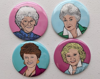 Golden Girls Magnet Set // Golden Girls Art / Golden Girls Gift
