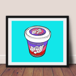 The Stuff Horror Art // Horror Art // The Stuff Film Art // Horror Film 8x10