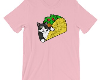 Taco Cat Camiseta Unisex // Arte del Gato // Camisa de arte de gato divertido
