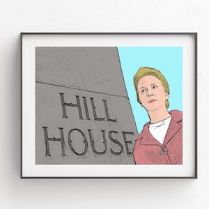 The Haunting Horror Art Print // Haunting of Hill House Horror Art // Classic Horror