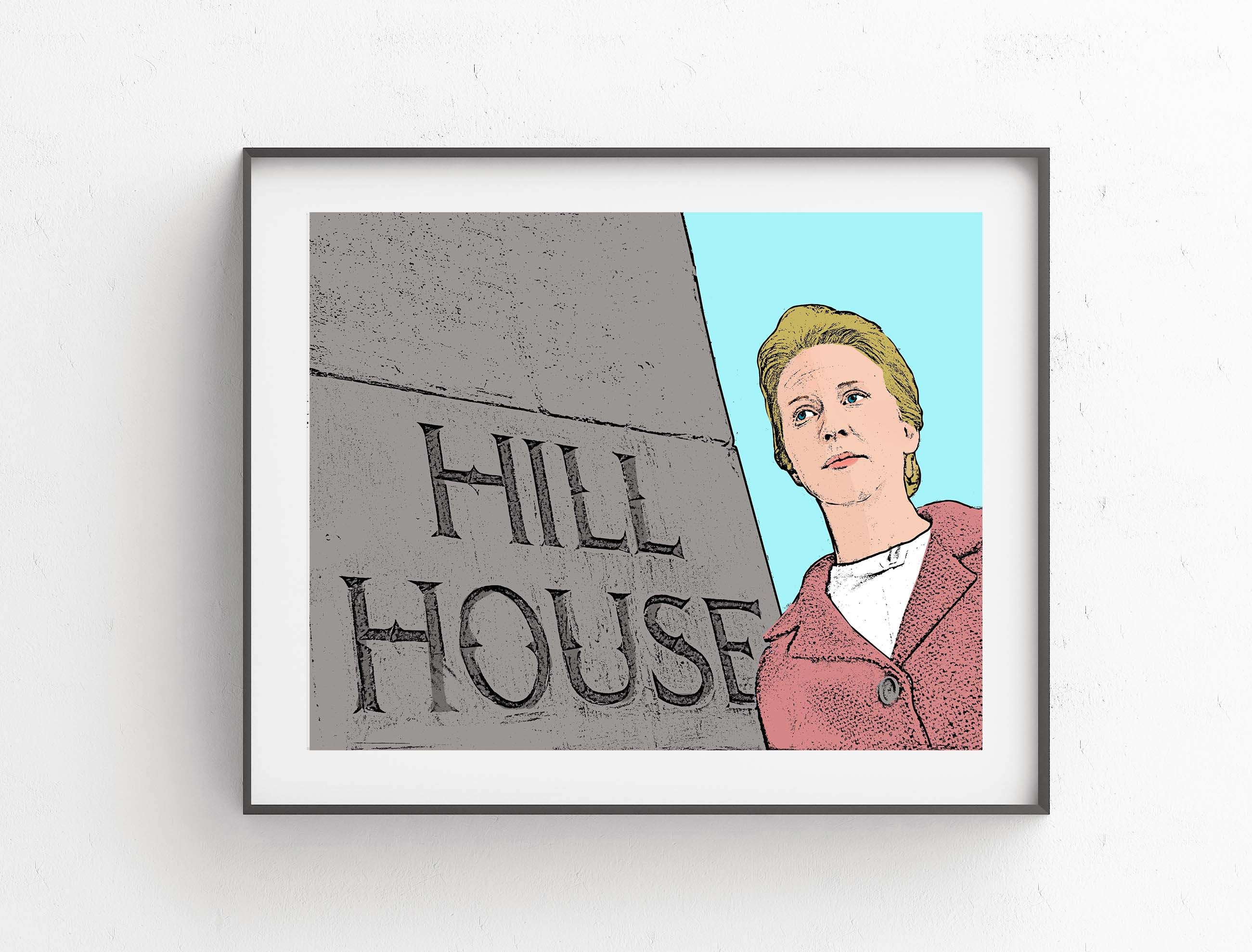 The Haunting Horror Art Print // Haunting of Hill House Horror Art // Classic Horror