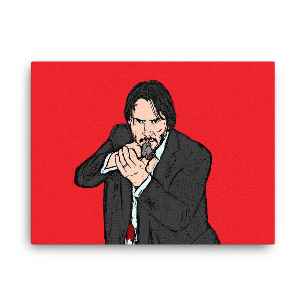 絵画 John Woo \"HE WEARS IT\" print 絵画 John Woo 