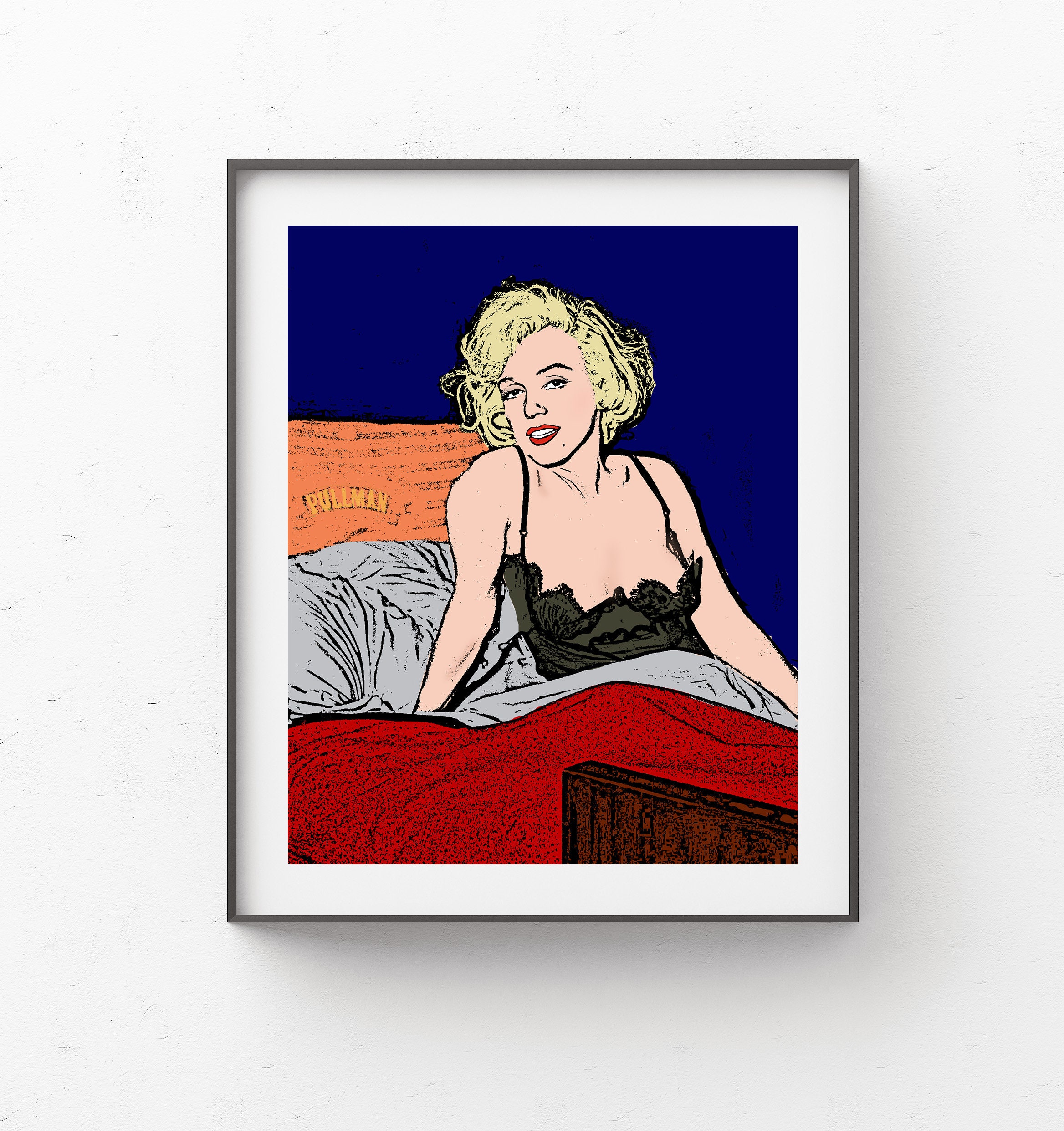 Marilyn Monroe Pop Art // Some Like it Hot Art // Marilyn Monroe 8x10 Print